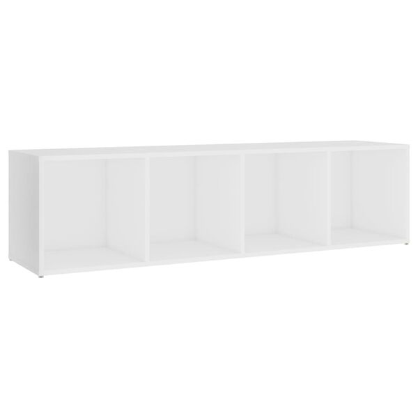 vidaXL 5 Piece TV Cabinet Set White Engineered Wood