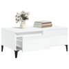 vidaXL Coffee Table High Gloss White 90x50x36.5 cm Engineered Wood