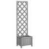 vidaXL Planter with Trellis 40x30x135 cm Solid Wood Fir