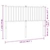 vidaXL Metal Replace Headboard Black 120 cm