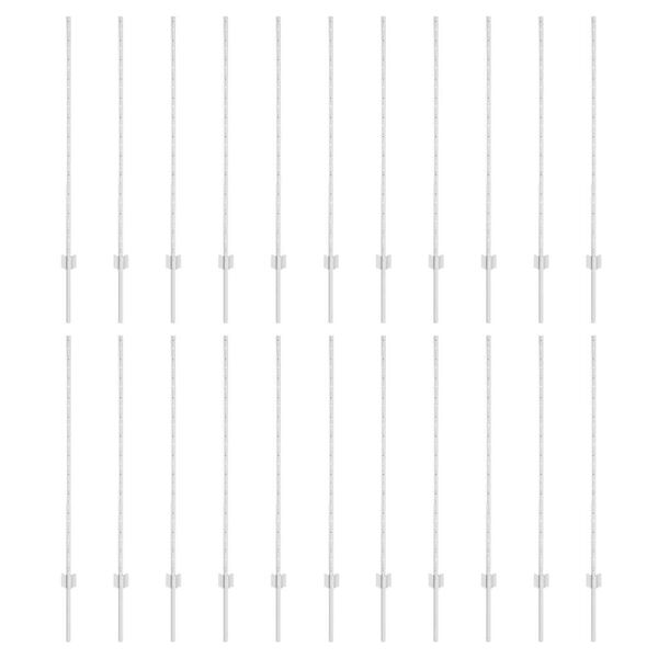 vidaXL Fence Post 22 pcs Silver 160 cm Steel