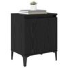 vidaXL Bedside Cabinet Black Oak 40 x 30 x 50 cm Engineered Wood