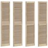 vidaXL Cabinet Door 4 pcs Natural 170 x 2.1 x 39.5 cm Solid Pine Wood
