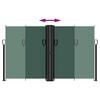vidaXL Retractable Side Awning Dark Green 140x1200 cm