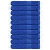 vidaXL Towels "FROGN" 10 pcs Blue 100x200 cm 360 gsm