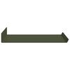 vidaXL Floating Shelf 2 pcs Olive Green 40 x 18 x 2.5 cm Steel