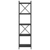 vidaXL Bookshelf Black Oak 40 x 30 x 155 cm Engineered Wood