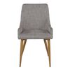 Venture Home Dining Chairs 2 pcs Plaza Polyester Grey and Natural