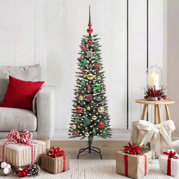 vidaXL Artificial Christmas Tree with 150 LEDs with Stand Green 120 cm