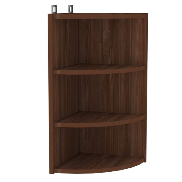 vidaXL Wall Corner Shelf Brown Oak 30x31.5x60 cm Engineered Wood