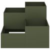 vidaXL Garden Planter Olive green 100 x 100 x 60 cm Steel