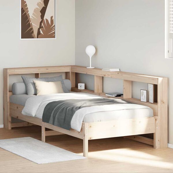 vidaXL Bookcase Bed without Mattress 100x200 cm Solid Wood Pine