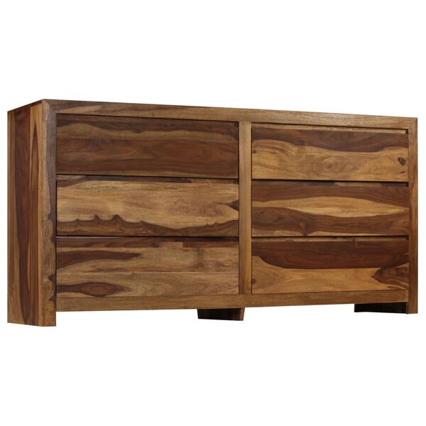 vidaXL Drawer Cabinet Solid Acacia Wood 160x40x80 cm