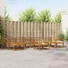 vidaXL Outdoor Sofa Set 8 pcs Natural Solid Acacia Wood