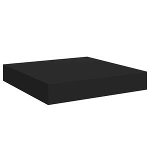 vidaXL Wall Shelf | Black | Honeycomb MDF, Metal | Small | Wall mounting