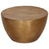 vidaXL Coffee Table Hammered Aluminium &Oslash; 50x30 cm Brass