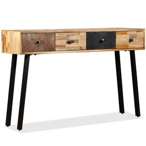 vidaXL Console Table Solid Reclaimed Teak 120x30x76 cm