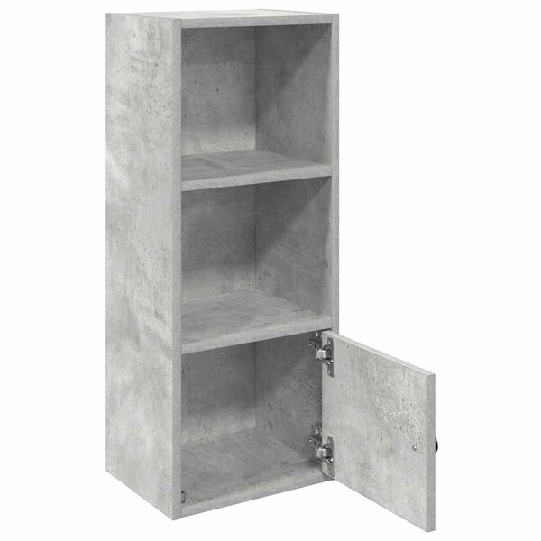 vidaXL Bookcase Concrete Grey 31x24x77 cm Engineered Wood