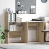 vidaXL Desk Sonoma Oak 131.5 x 50 x 106.5 cm Engineered Wood