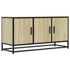vidaXL TV Cabinet Sonoma Oak 100x35x50 cm Engineered Wood and Metal