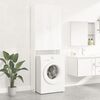 vidaXL Washing Machine Cabinet High Gloss White 64x25.5x190 cm