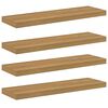 vidaXL Wall Shelf Wall-Mounted 4 pcs Brown 90 x 23.5 x 3.8 cm