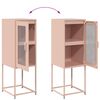 vidaXL Sideboard Pink 36x39x107 cm Cold-rolled Steel