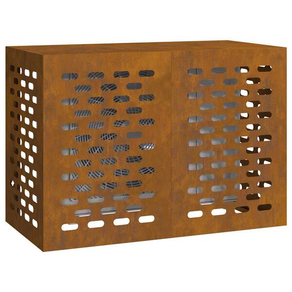 vidaXL Air Conditioner Cover Rusty 100 x 50 x 70 cm Weathering steel