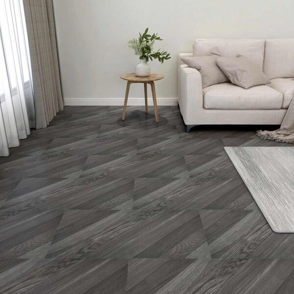 vidaXL Flooring Planks 55 pcs Grey 5.11 m&sup2; PVC
