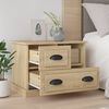 vidaXL Bedside Cabinet Sonoma Oak 60x39x45 cm