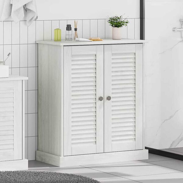 vidaXL Bathroom Cabinet Other VIGO Brown Solid pine wood