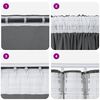 vidaXL Velvet Curtains with Curtains 2 pcs Grey 225 x 140 cm Velvet