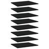 vidaXL Bookshelf Boards 8 pcs Black 60x50x1.5 cm Engineered Wood