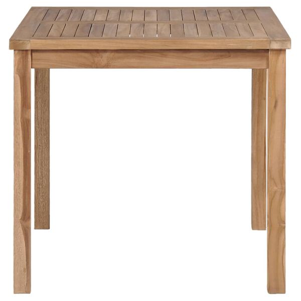vidaXL Garden Table 80x80x77 cm Solid Teak Wood