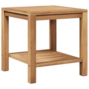 vidaXL Coffee Table with Storage Brown 45 x 45 x 45 cm Solid Teak Wood