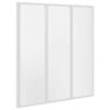Shower Bath Screen Wall 141 x 132 cm 3 Panels Foldable