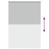 vidaXL Roller Blind Blackout Light Grey 100x130 cm Fabric Width 95.7 cm Polyester
