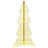 vidaXL Christmas Tree with 100 LEDs Warm White 120 cm PET