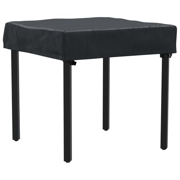 vidaXL Table Cover Plain Black 62 x 62 x 15 cm Fabric