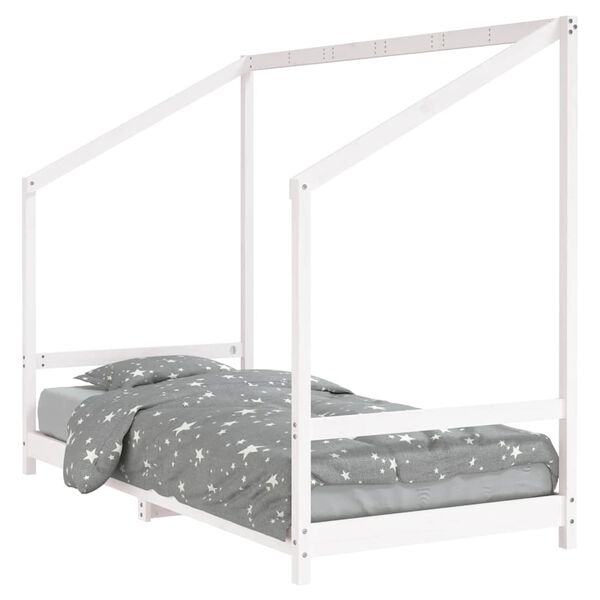 vidaXL Kids Bed Frame White 90x190 cm Solid Wood Pine