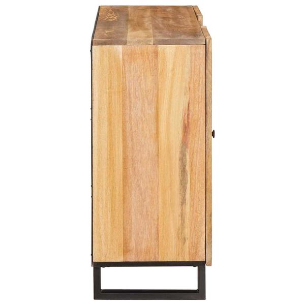 vidaXL Highboard with Storage Brown 90 x 33 x 75 cm Solid Mango Wood