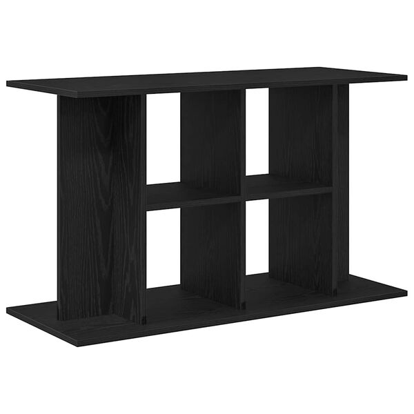 vidaXL Aquarium Stand Black Oak 100x40x60 cm Engineered Wood