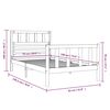 vidaXL Bed Frame without Mattress Black Small Single Solid Wood