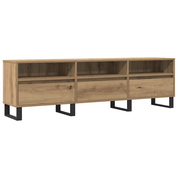vidaXL TV Cabinet Artisan Oak 150x30x44.5 cm Engineered Wood