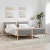 vidaXL Bed Frame with Headboard Light Grey 180 x 200 cm Fabric