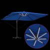 vidaXL Umbrella Azurblau 352 x 251 x 265 cm Polyester and Aluminium