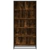 vidaXL Bookcase Smoked Oak 80.5x35x170.5 cm Engineered Wood