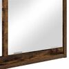 vidaXL Bathroom Mirror Cabinet with Shelf Smoked Oak 60 x 20 x 60 cm