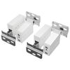 vidaXL Cabinet Hanging Bracket 2 pcs White 70 x 46 x 19 mm