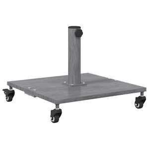 vidaXL Parasol Base Dark Grey Wood Look 45 x 45 x 31.5 cm